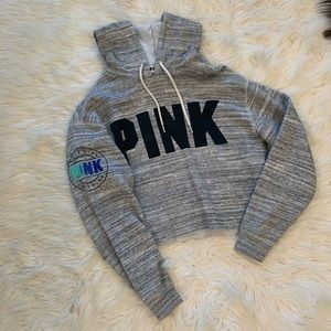 PINK VS cropped hoodie